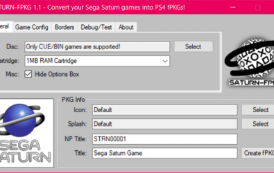 SATURN-FPKG Sega Saturn Oyunlarını PS4 Konsolunuzda Oynayın