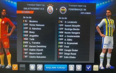 PS3 PES 13 2023/2024 Güncel Kadro Süper Lig